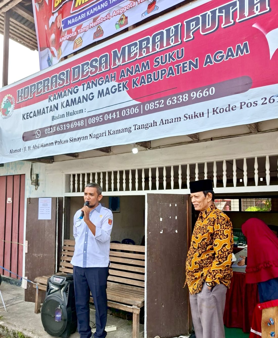 Bazar KDMP Kamang Tangah VI Suku — Dokumentasi dalam berita Diskominfo Agam, 27 Oktober 2025.